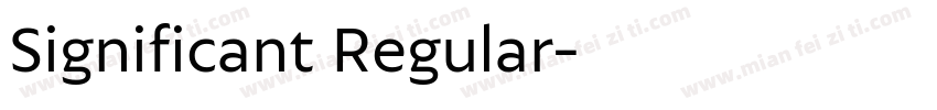 Significant Regular字体转换